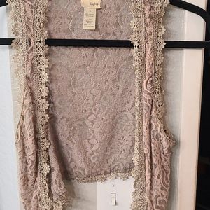 Lace vest